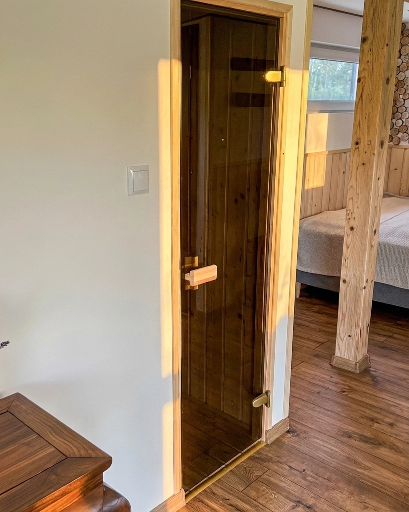 Prywatna sauna w domku na polanie